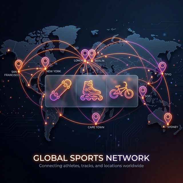 Rollergram Global Spots Map